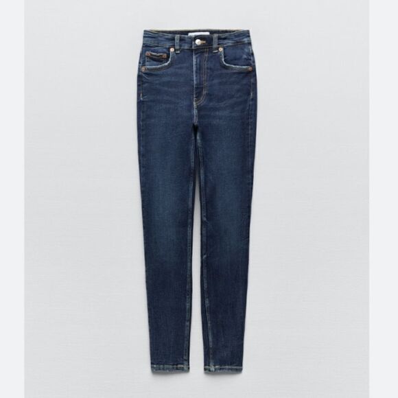 NWT! Zara vintage skinny jeans. Medium wash - Picture 1 of 15